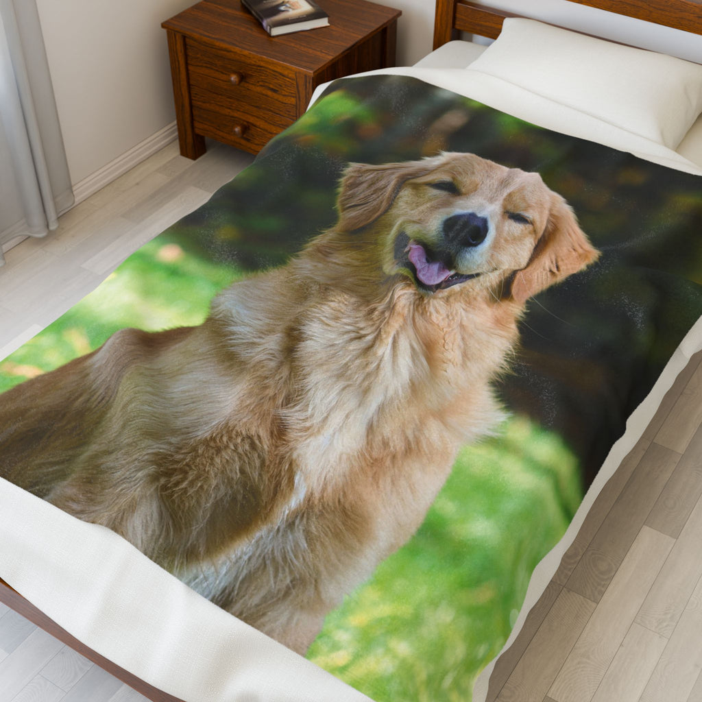 Plush Pet Photo Blanket