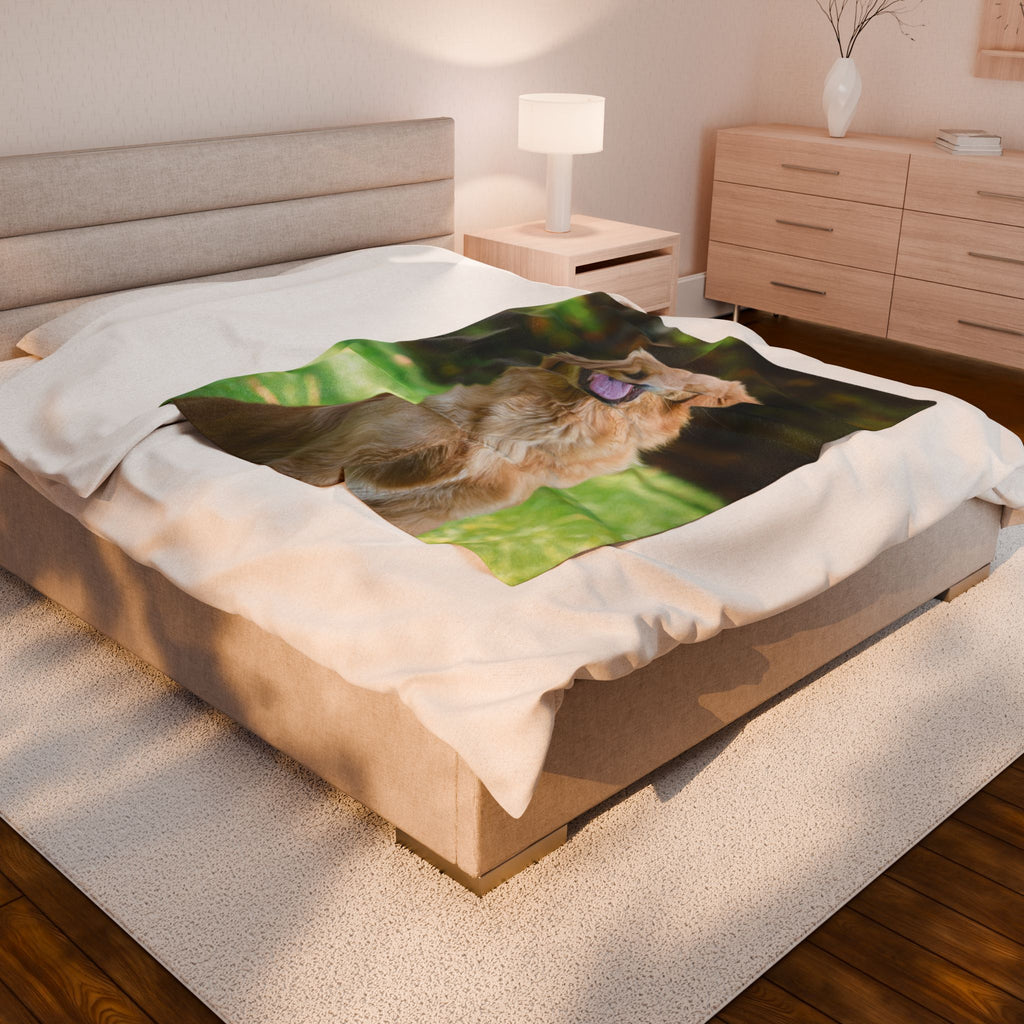 Plush Pet Photo Blanket