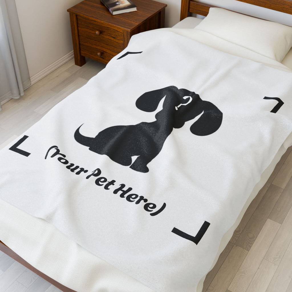 Plush Pet Photo Blanket