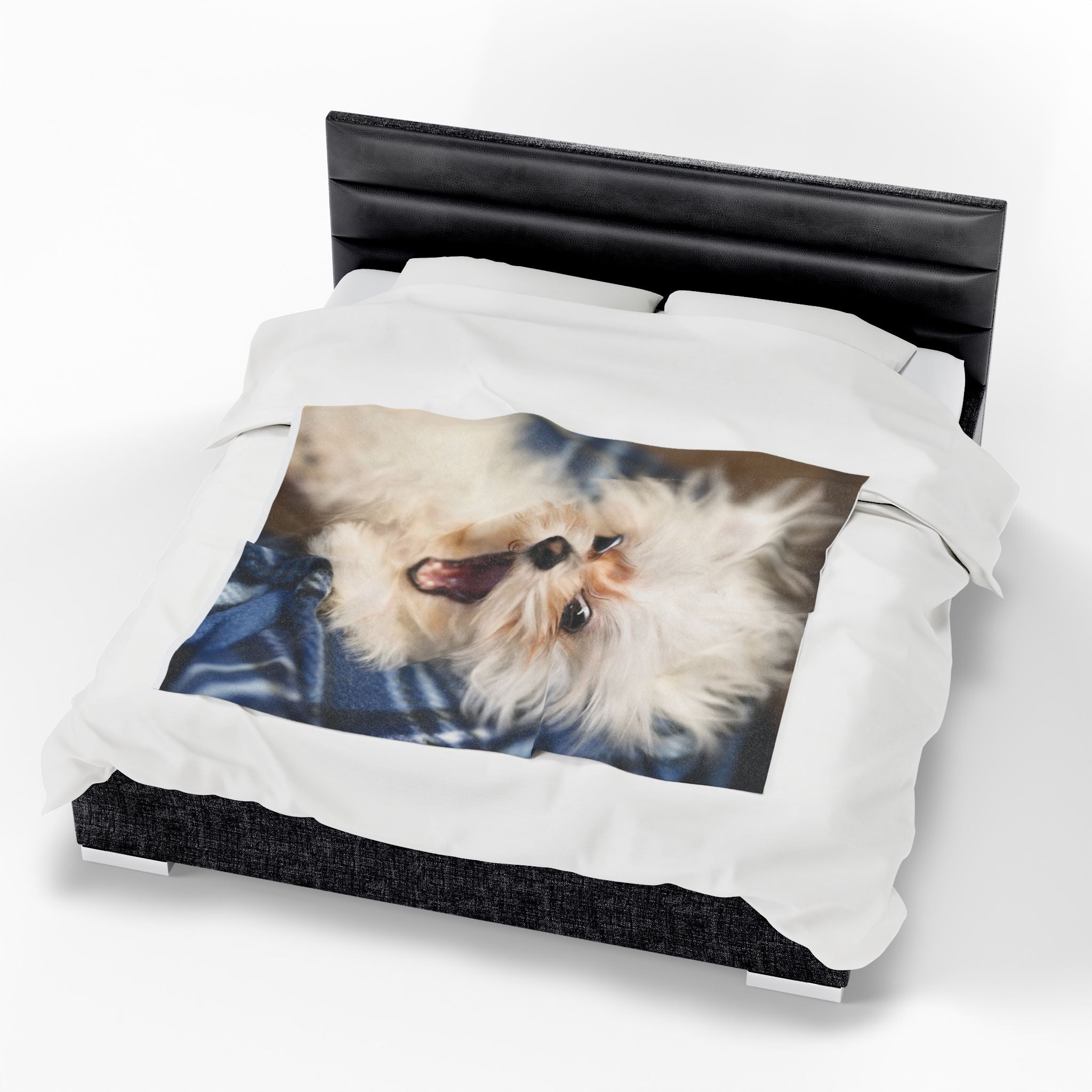 Plush Pet Photo Blanket