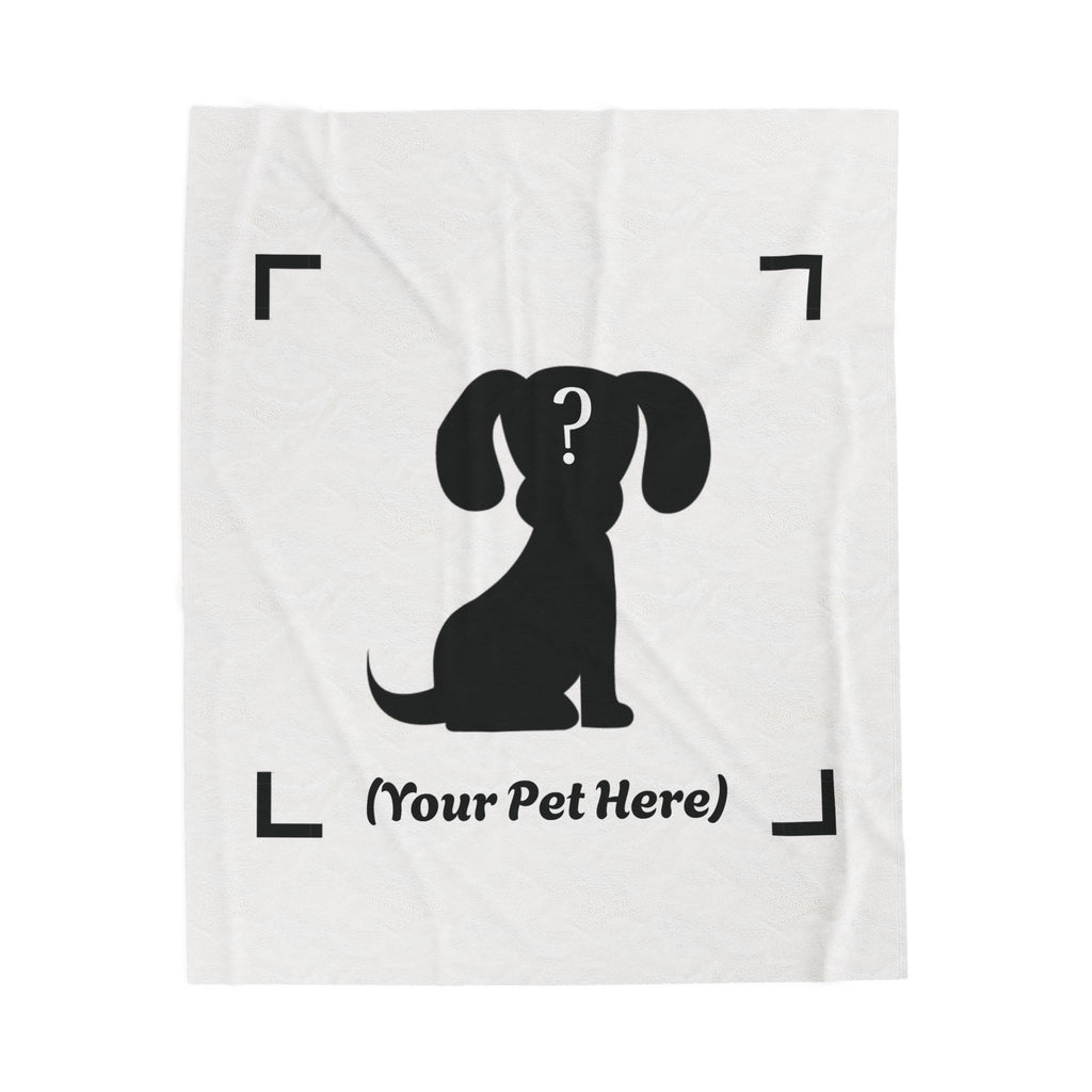 Plush Pet Photo Blanket