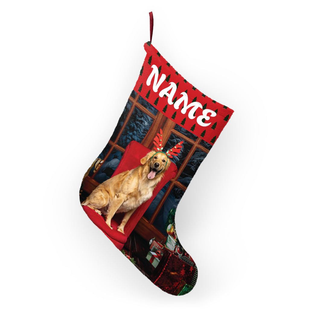 Santa Paws Portrait Stocking